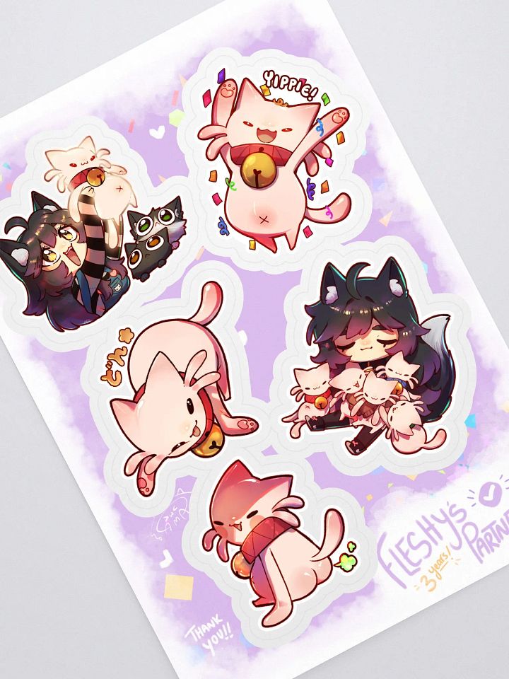 3 Years of Fleshlings - Sticker Sheet product image (1)