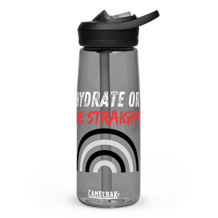 Hydrate or Die Straight Sports Water Bottle product image (1)