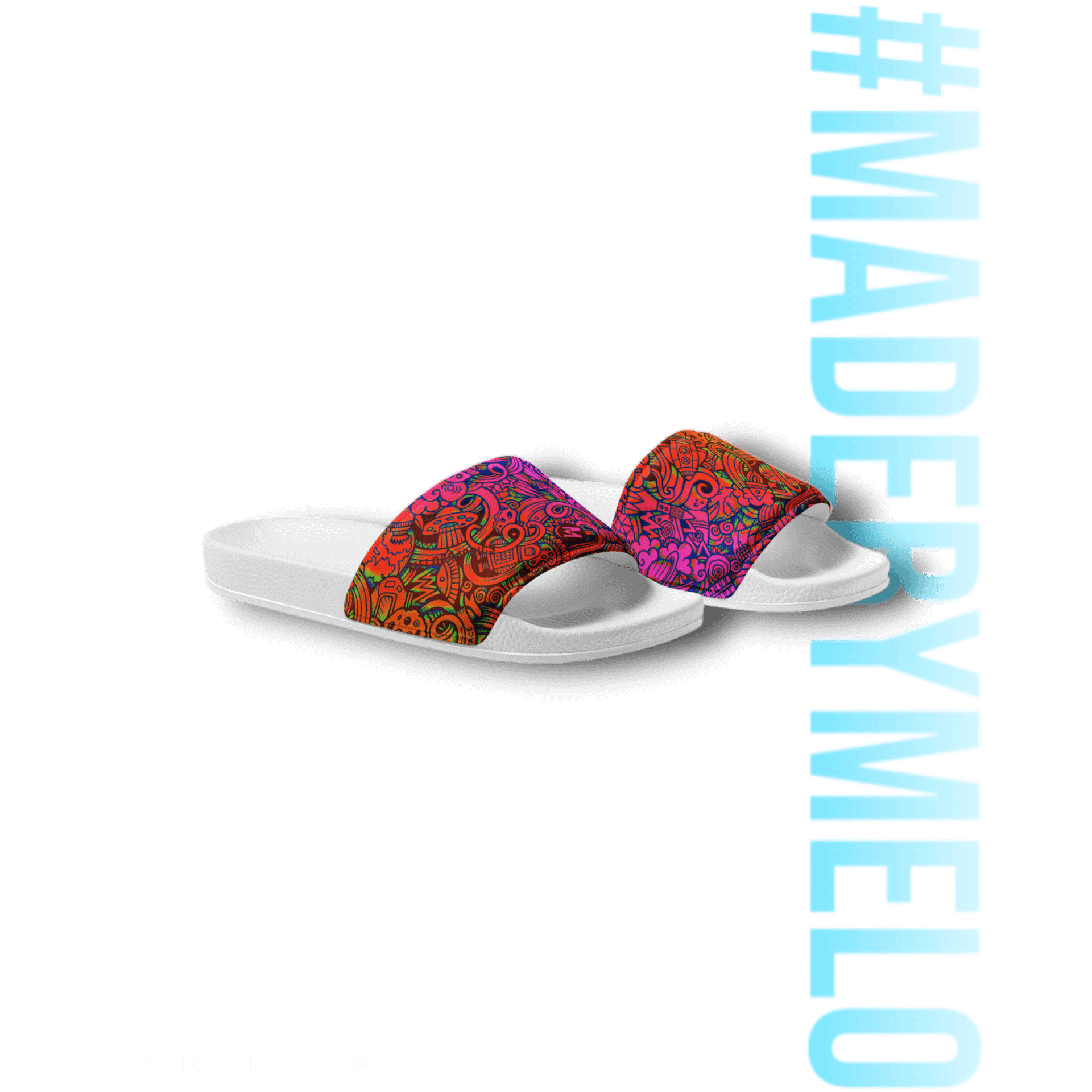 Rainbow Space Scribble - Women's Slides | #MADEBYMELO product image (5)