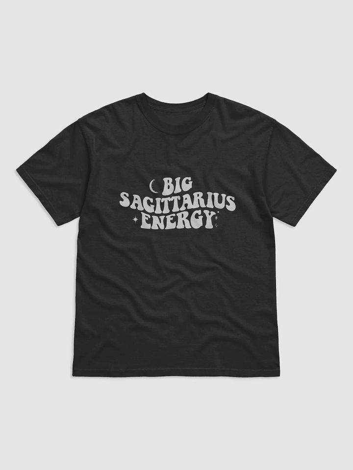 Big Sagittarius Energy T-Shirt (White Logo) product image (1)