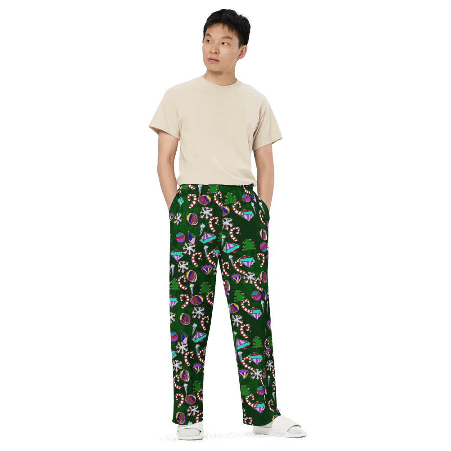 Ornaments Pattern Wideleg Pants product image (6)