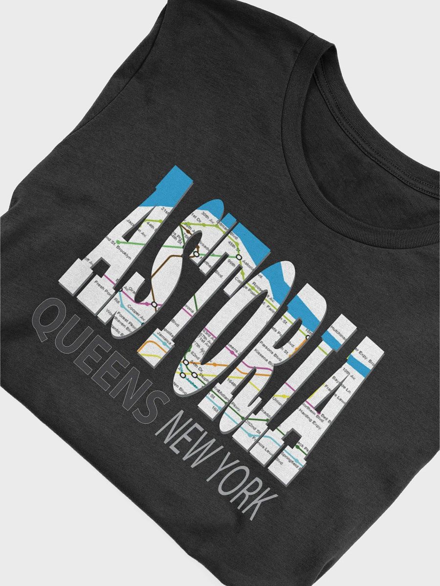 Fun Cool Astoria Queens New York with Subway Map NYC T-Shirt product image (5)