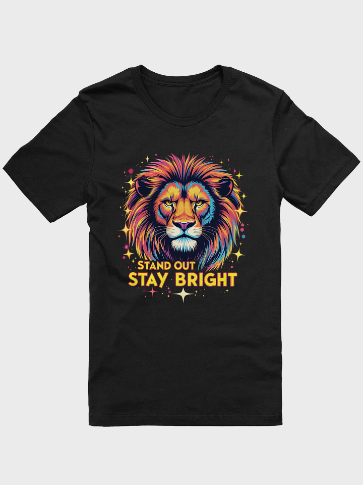 Colorful Lion Graphic T-Shirt - Bella+Canvas Bright Bold Art Tee - Artistic Streetwear product image (1)