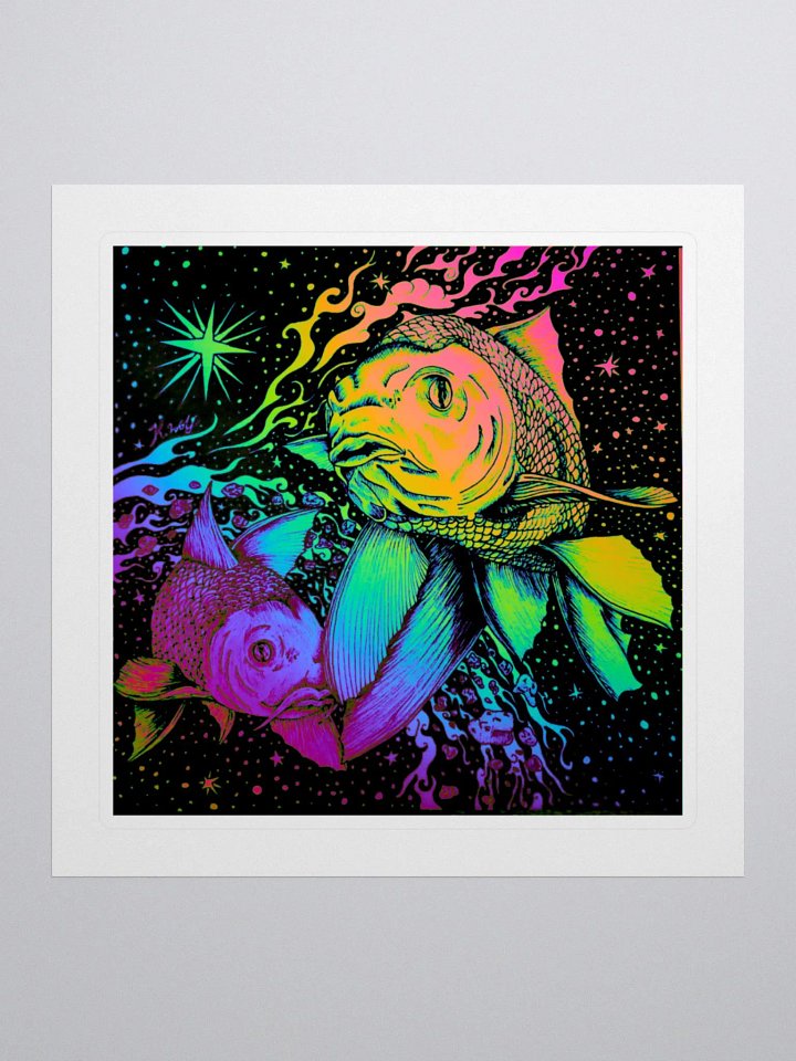 Limited Edition Pisces Zodiac Kiss Cut Stickers product image (1)