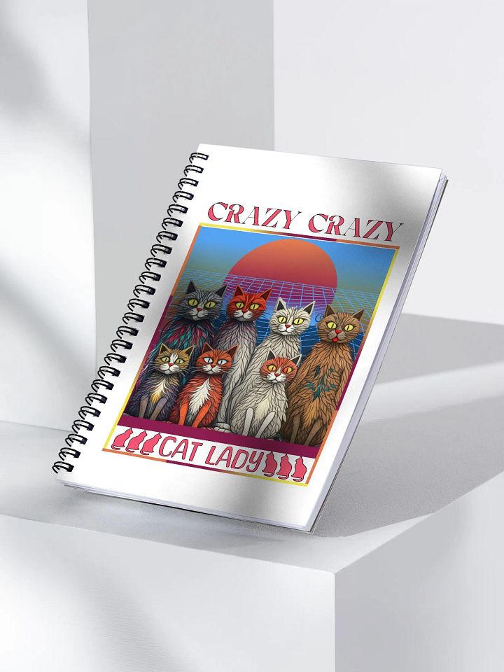 Crazy Crazy Cat Lady Spiral Notebook product image (2)