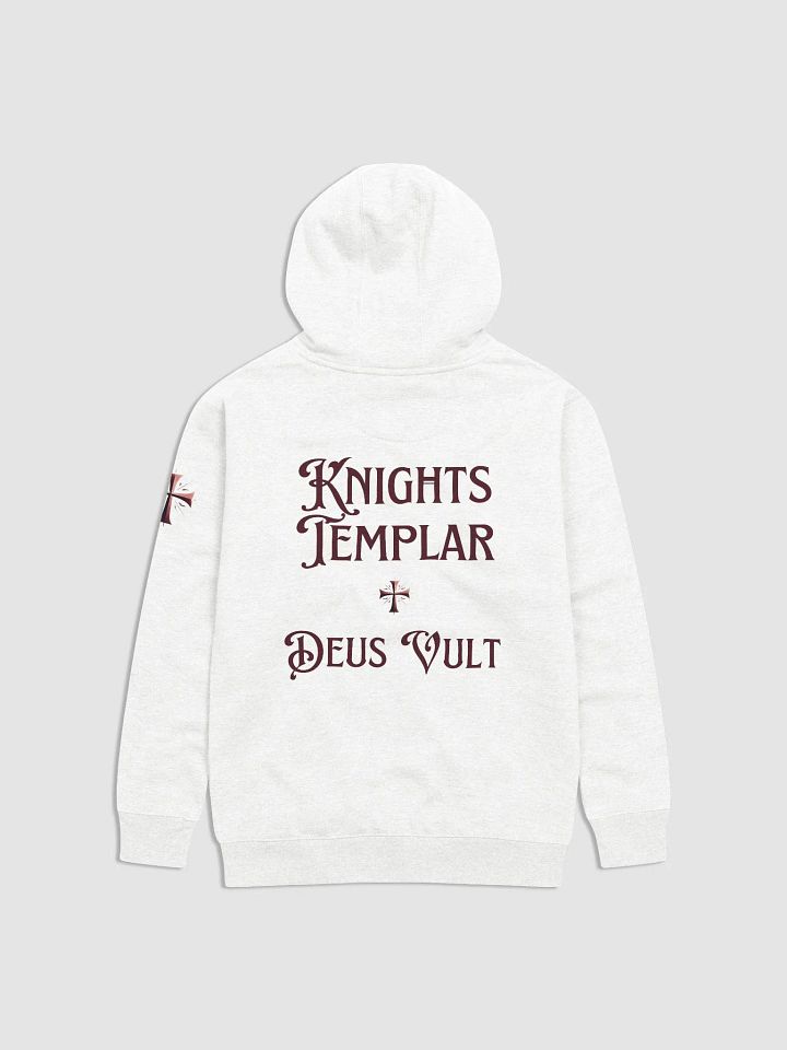 Knights Templar Deus Vult Cross Emblem Hoodie product image (2)