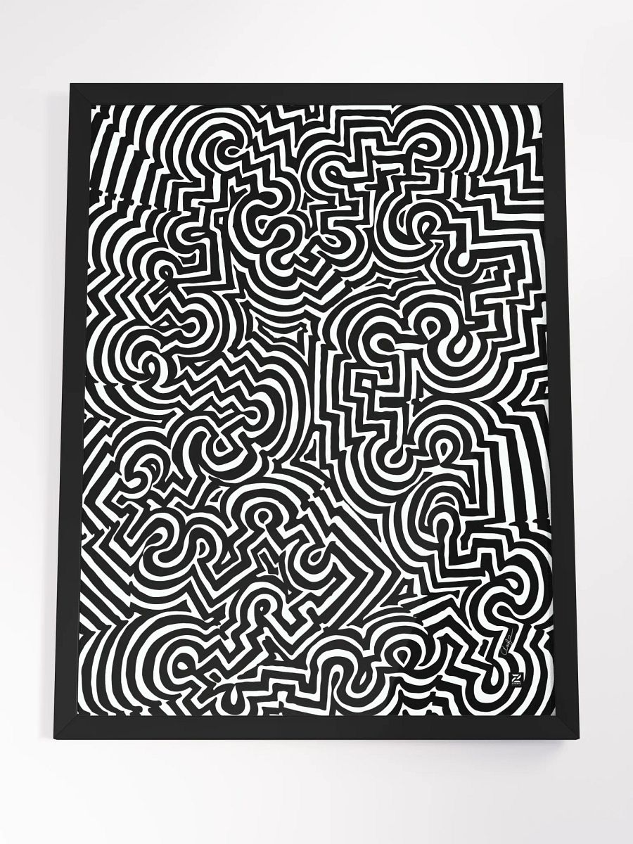 Zenlinez Optical Allusion Wood Matte Poster product image (8)