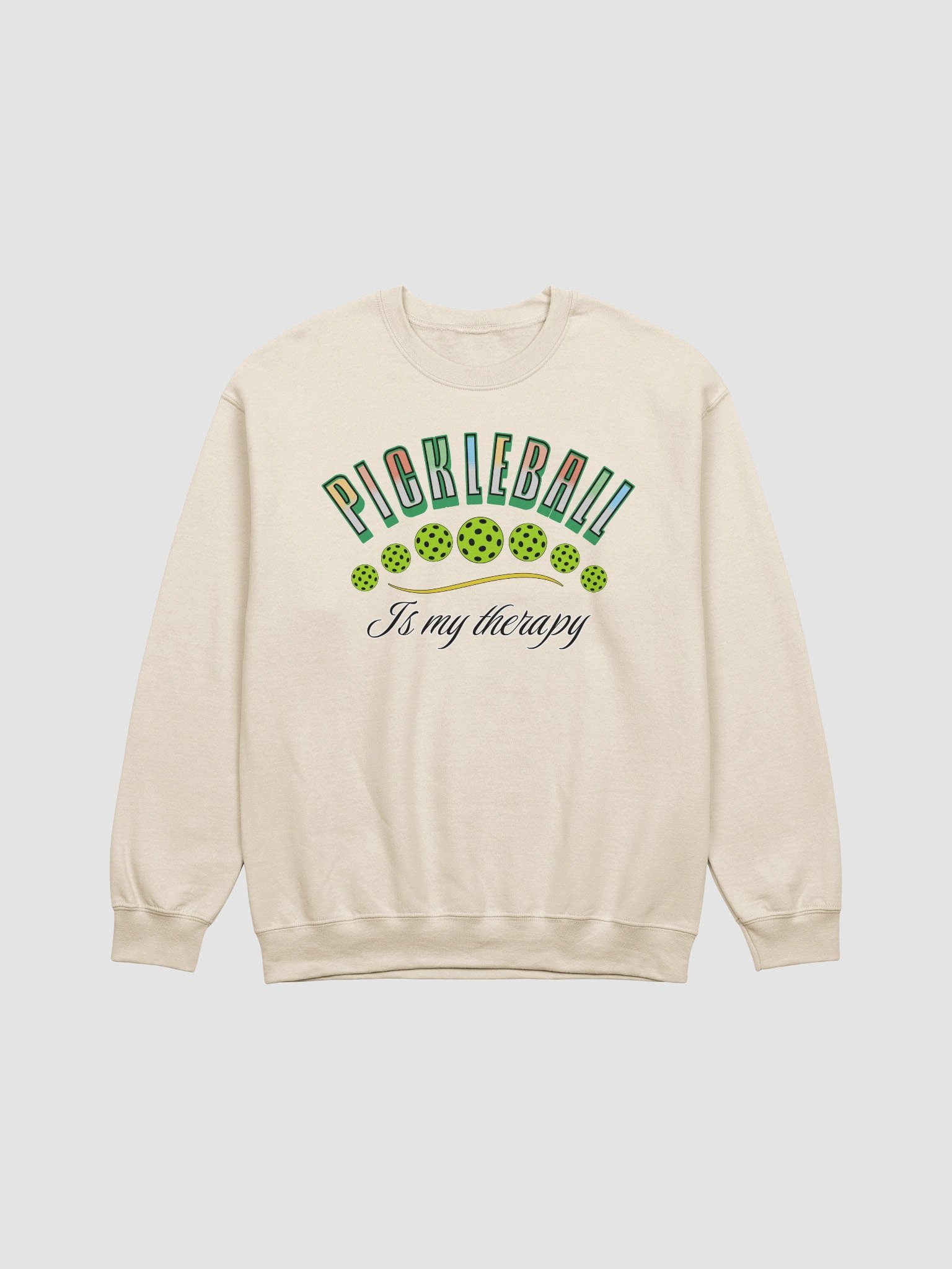 Pickleball Is My Therapy Therapeutic Crewneck Sweatshirt product image (1)