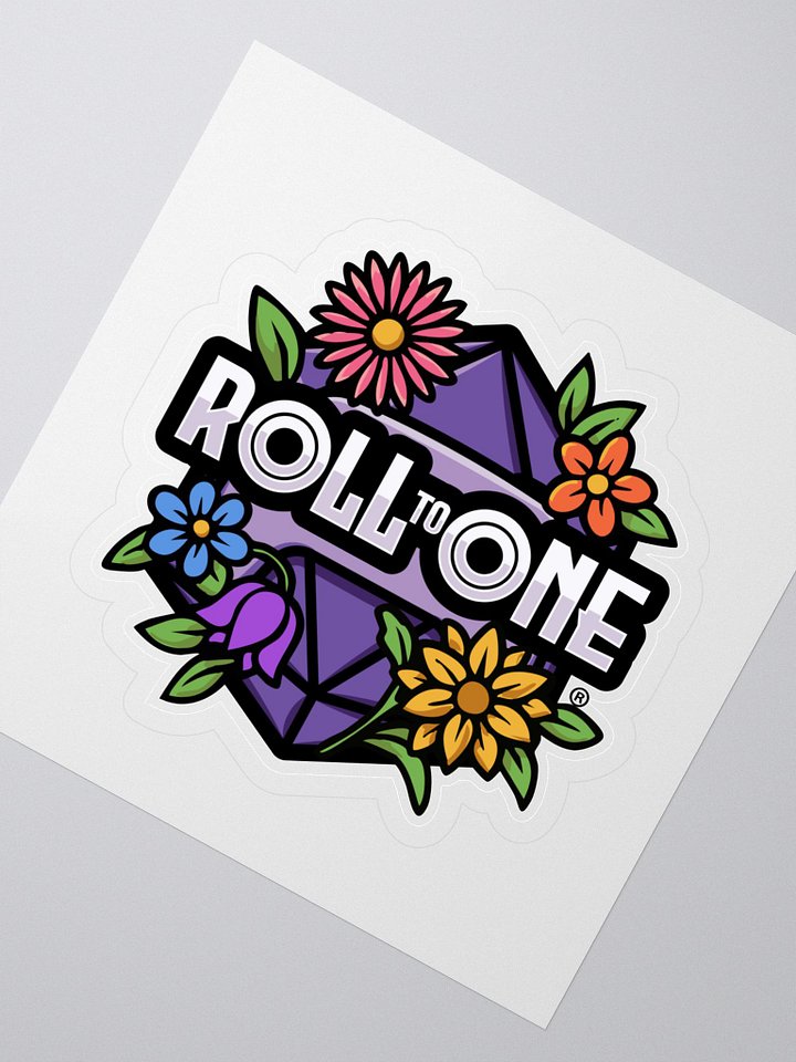 Roll to One Classic Logo Floral Sticker product image (2)