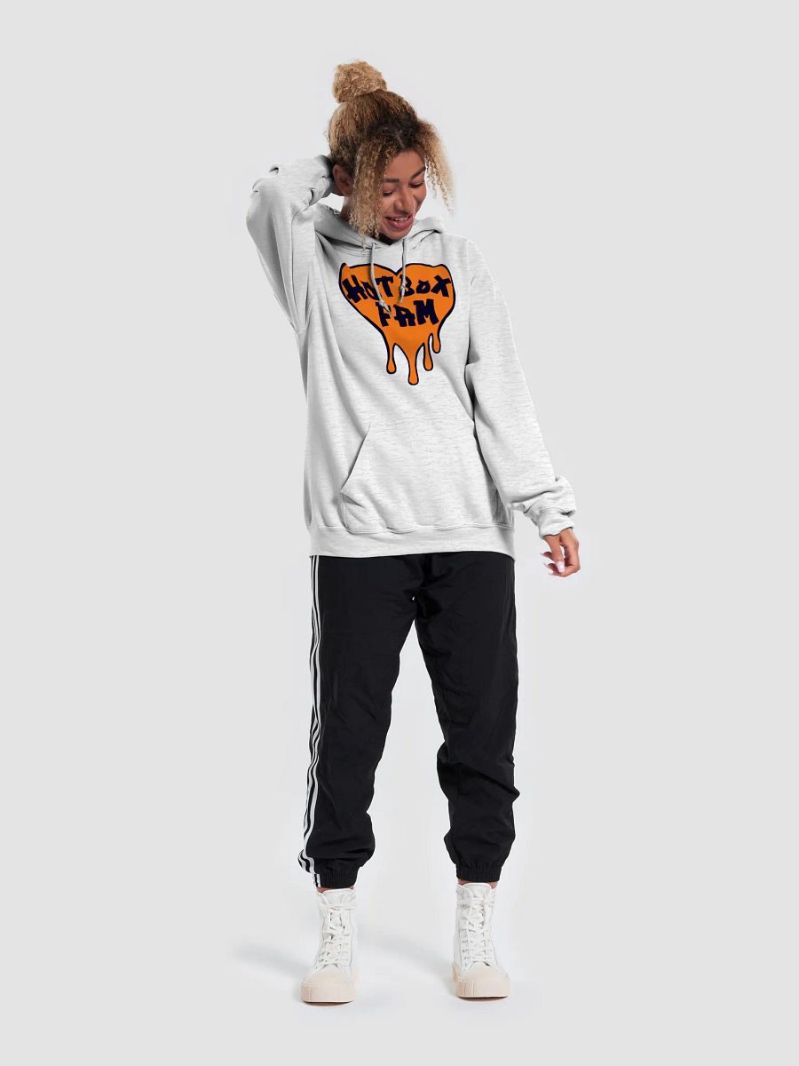 UNISEX HOT BOX FAM ORANGE LOGO HOODIE product image (59)