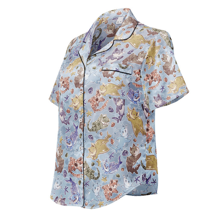 CATSHARK - short sleeve pajama top product image (1)