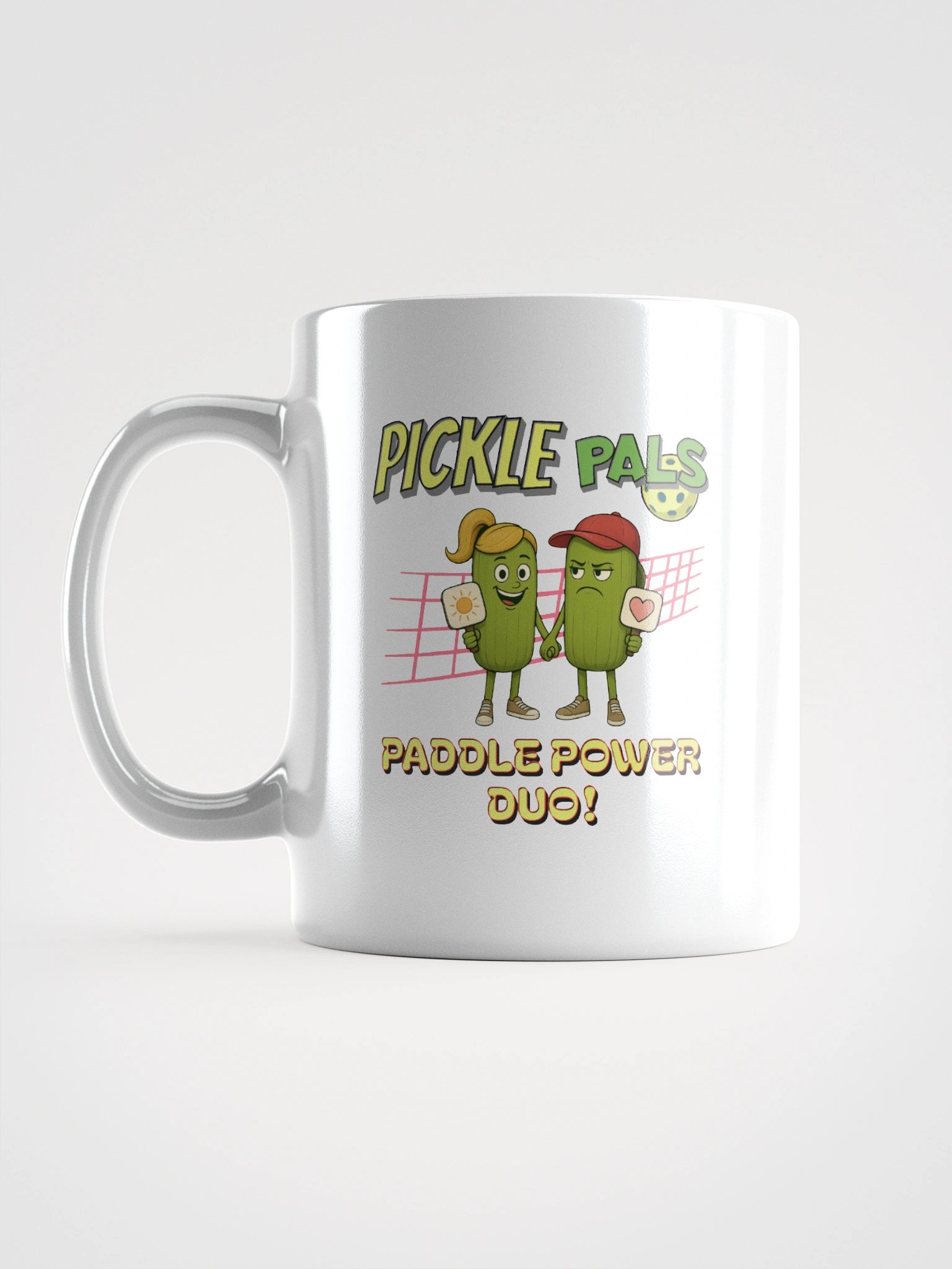 Pickle Pals Couple Paddle Power Duo Pickleball Mug product image (1)