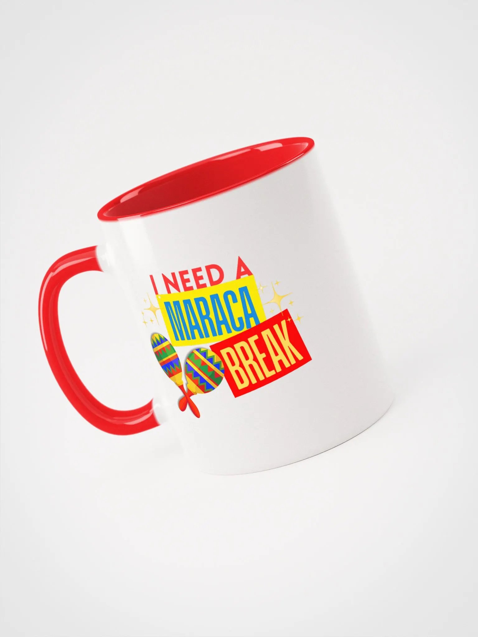 "I Need A Maraca Break" color accent mug product image (1)