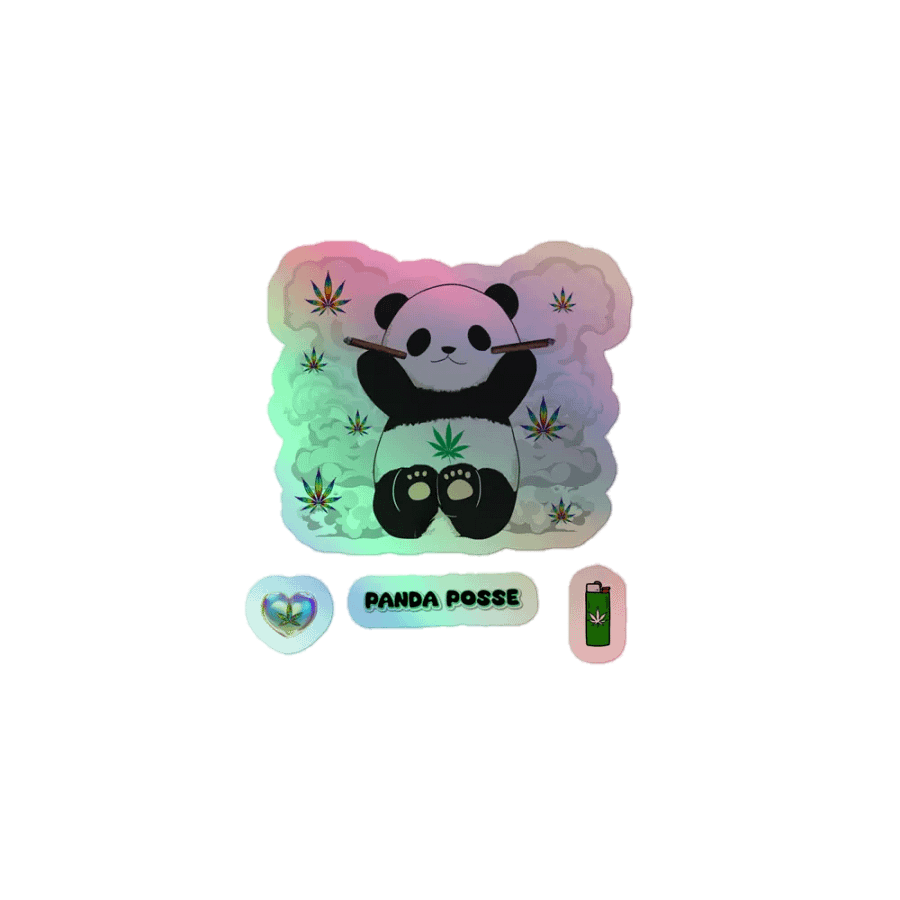 Chief Panda +3 Holographic Sticker Set product image (1)