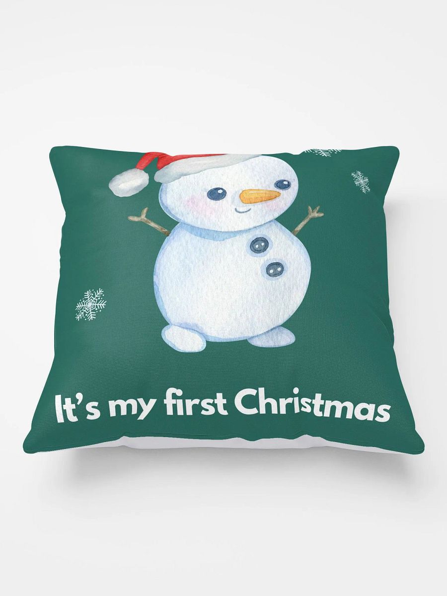 First Christmas Snowman All-Over Print Pillow product image (3)