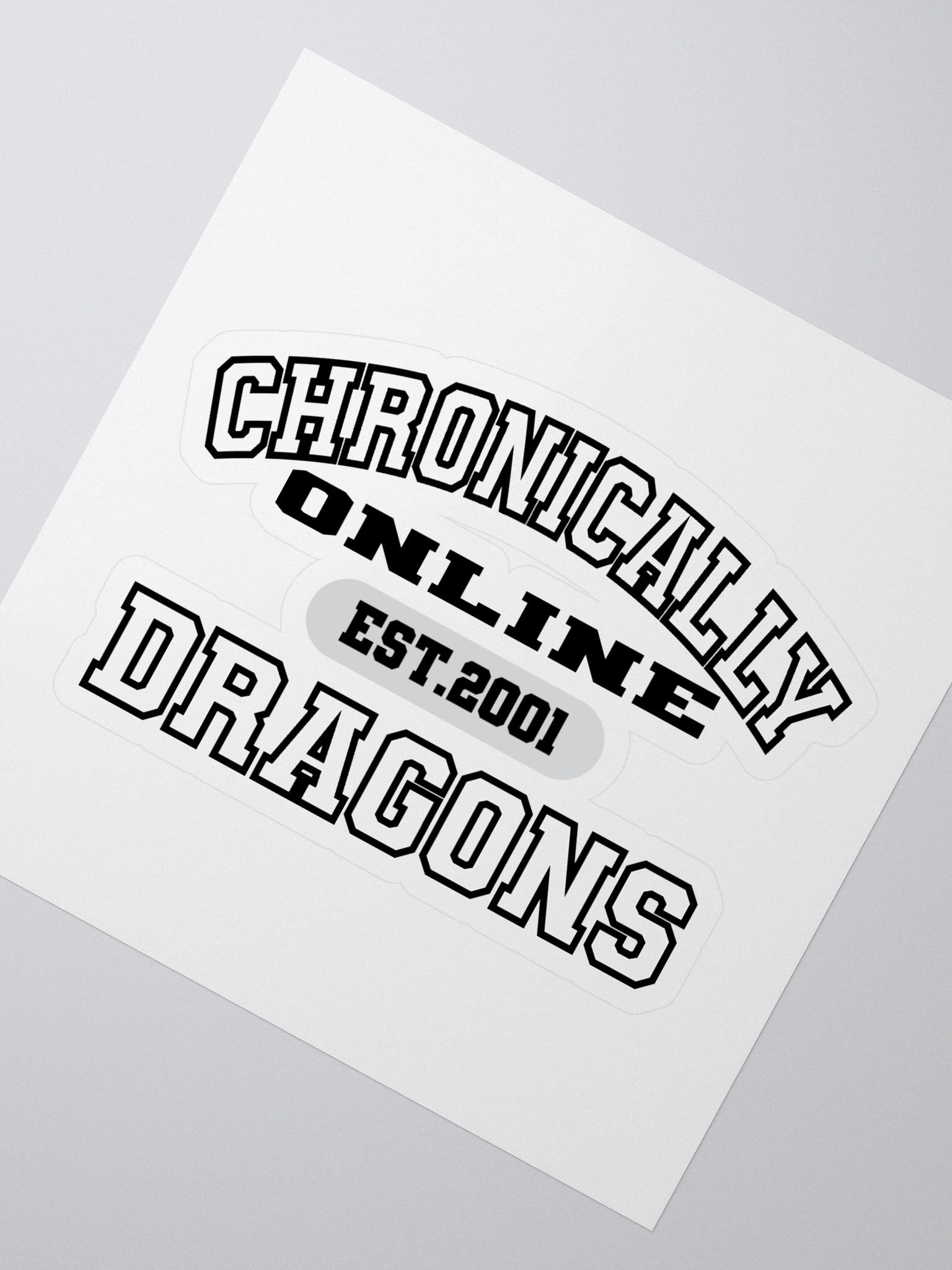 Chronically Online Collegiate Sports Sticker product image (2)
