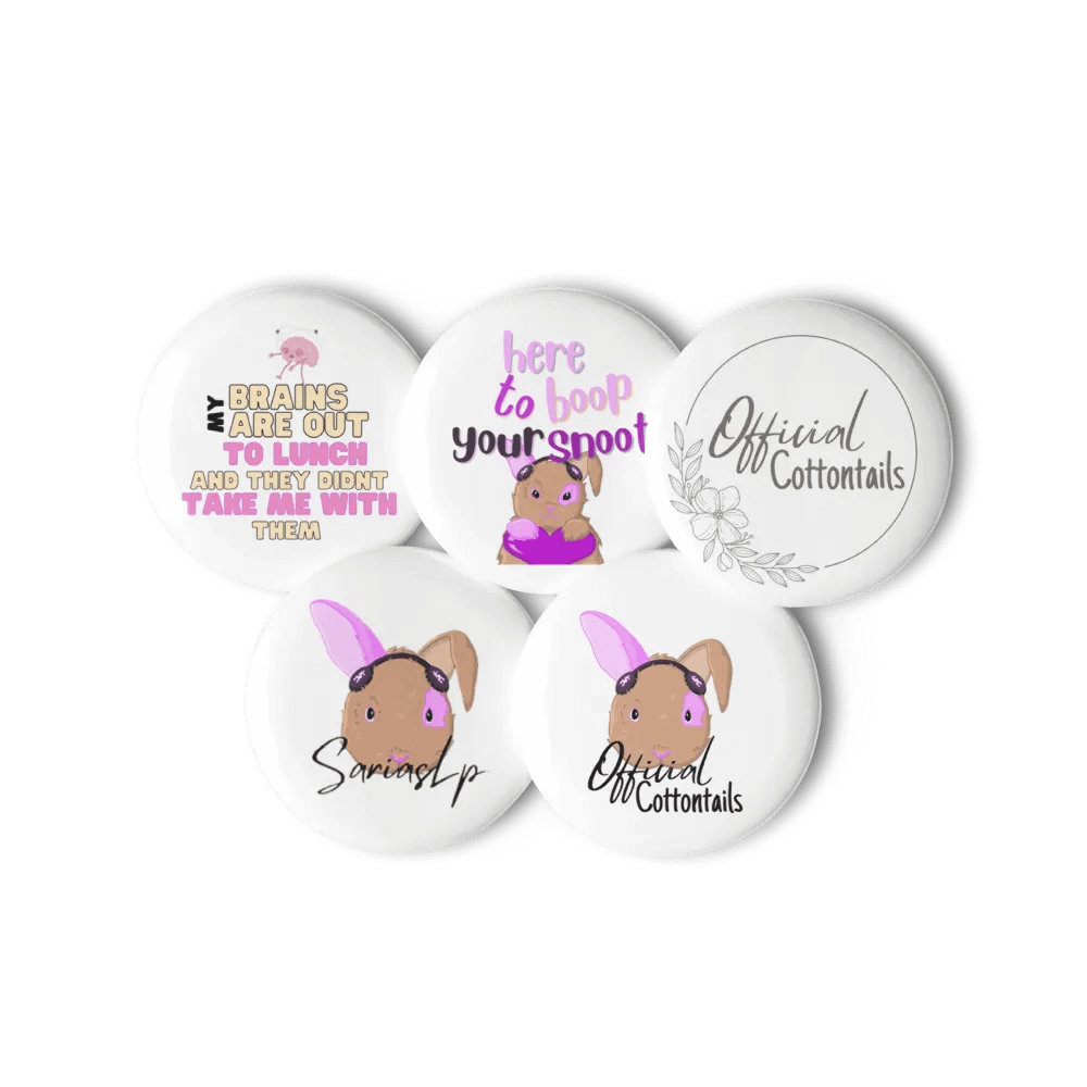 Whimsical Cottontail Pin Button Set product image (6)