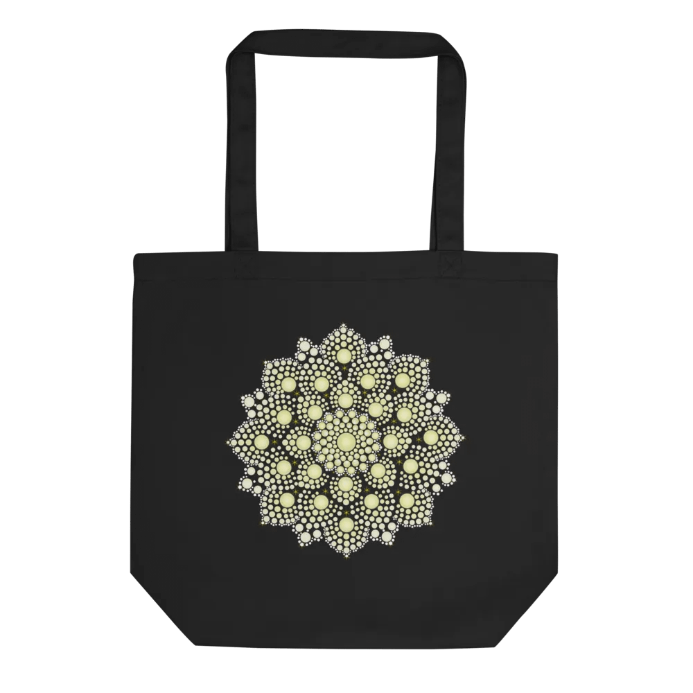 Yellow Dot Mandala Eco-Friendly Tote Bag product image (3)