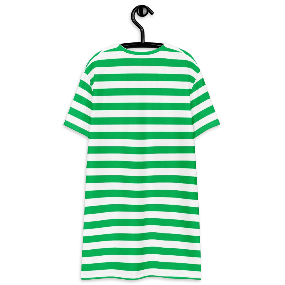 Kiss Green Stripped Summer T-Shirt Dress product image (5)