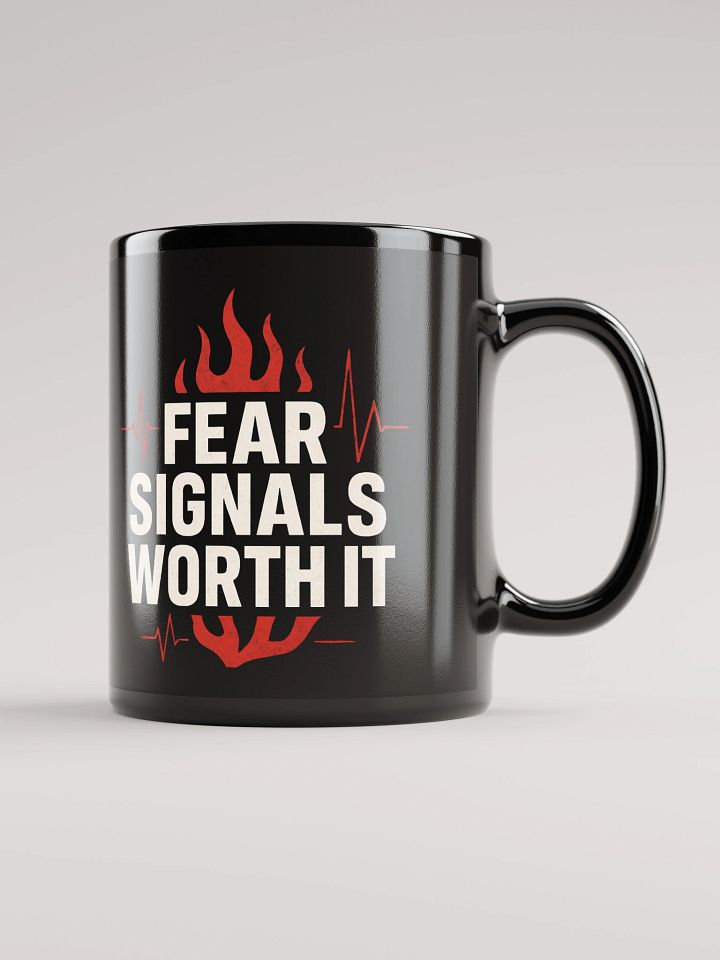 Unlock Your Courage with Halle Berry’s Inspiring Quote: Fear Signals Worth It — Transform Your Life One Sip at a Time with Our Exclusive Motivational Mug product image (1)