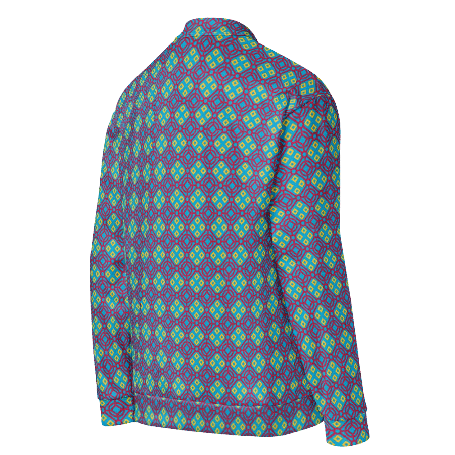 Multi Colored Batik Pattern Bomber Jacket product image (5)