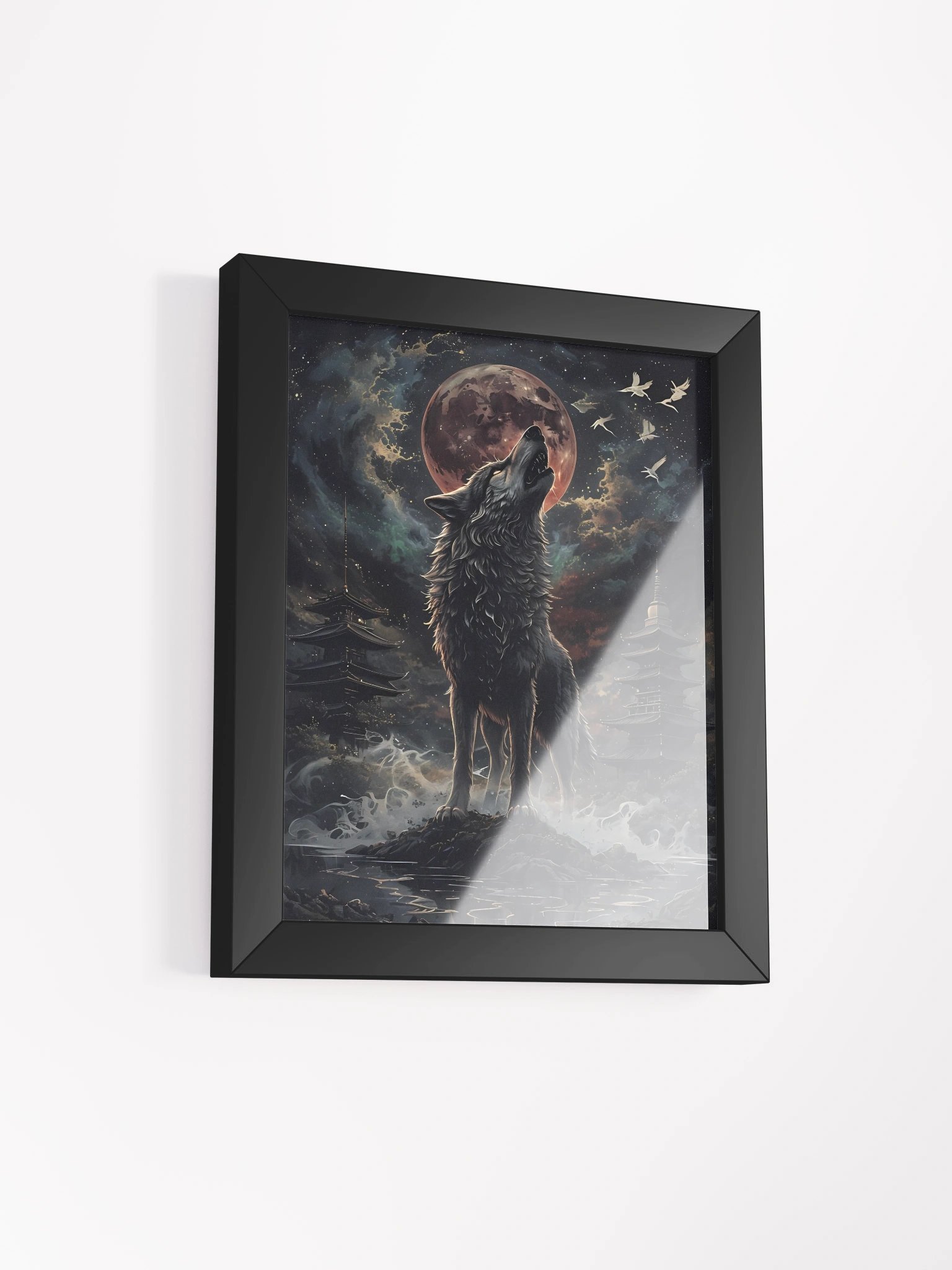 Mystical Howling Wolf Framed Poster product image (3)