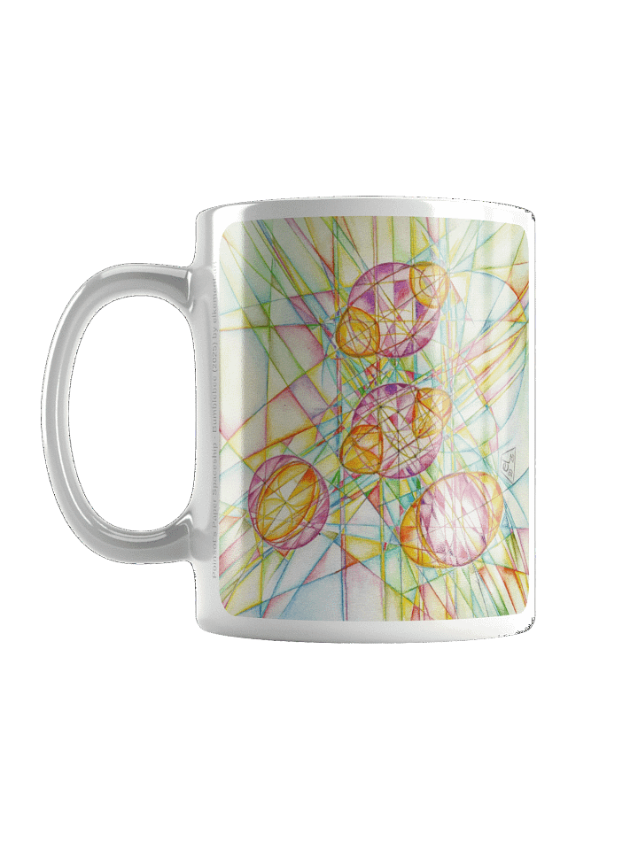 Poinsot's Paper Spaceship 3+4 - Gyroscope Physics Geometric Drawings Mug product image (1)