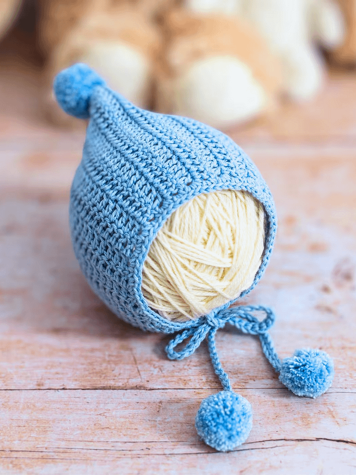 Crochet Pattern: Pixie Baby Bonnet product image (1)