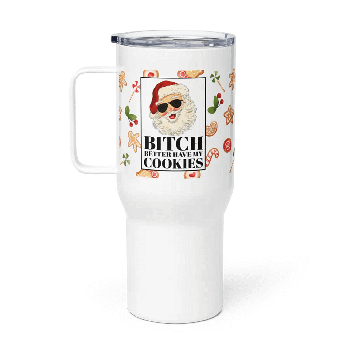 Santa's Cookie Demand Travel Mug product image (1)