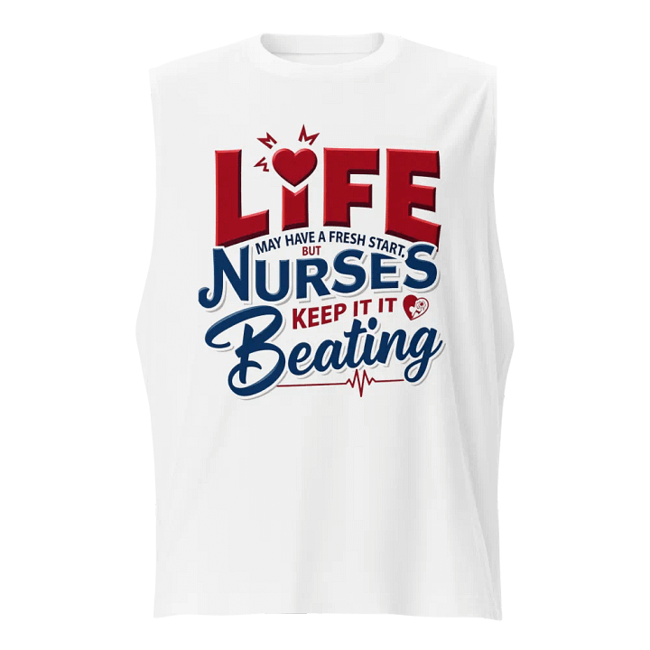 Heartbeat of Life Nurse Muscle Tank product image (1)