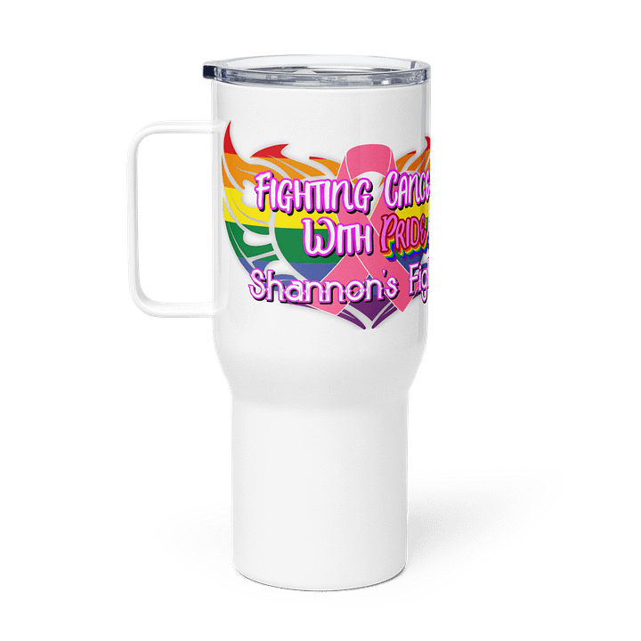 Fighting Cancer w/ Pride - Travel Mug w/ Handle product image (1)