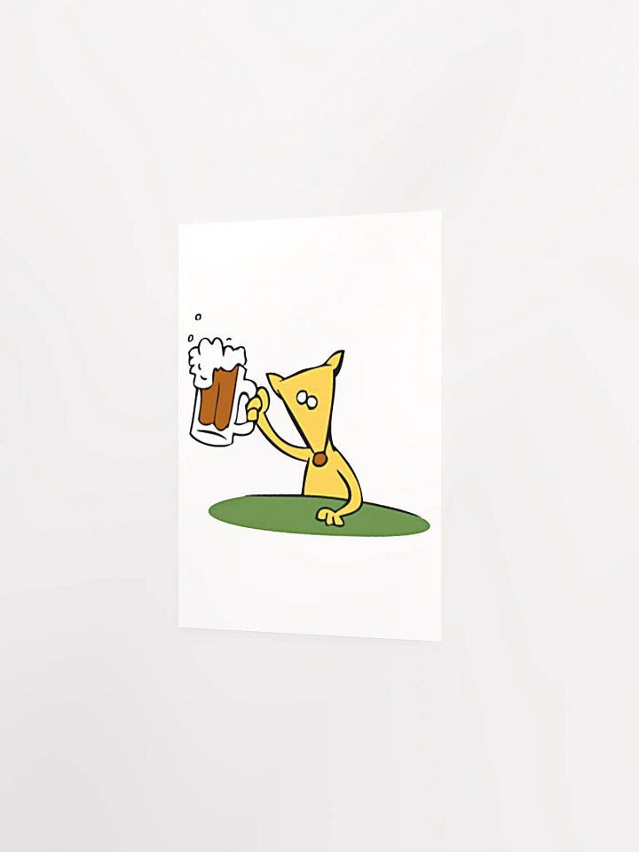 Frameless Poster Dog w/Beer product image (27)
