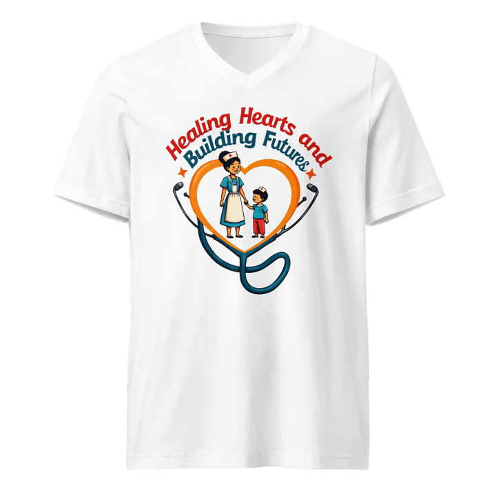family oriented, Healing Hearts and building future V-Neck Tee product image (5)