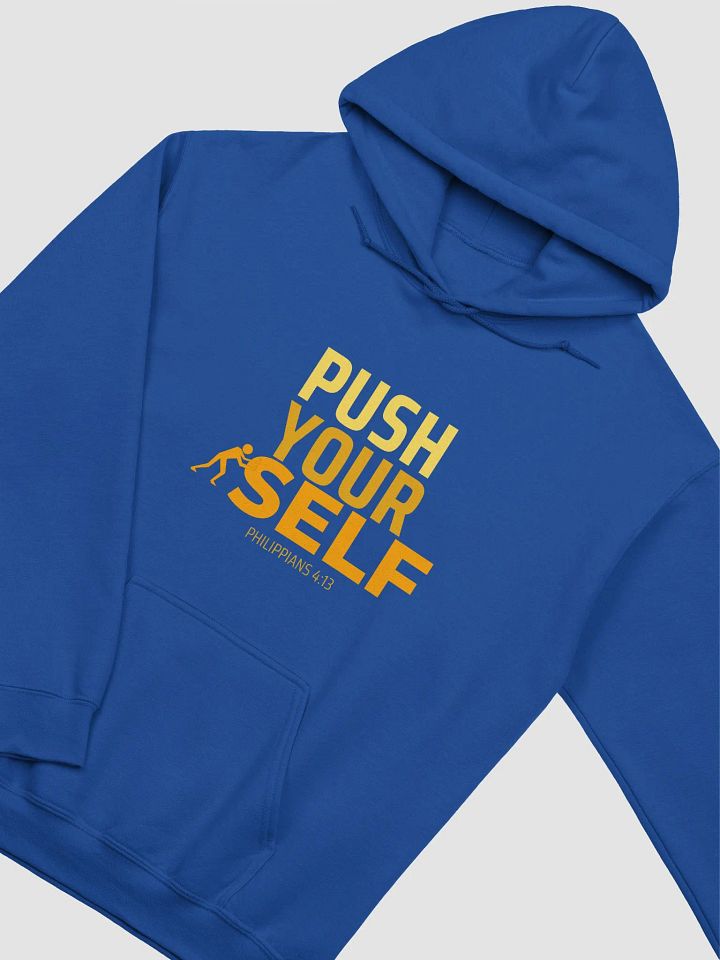 Gildan Classic Push Yourself Hoodie_Blue_SC_Ctr product image (2)
