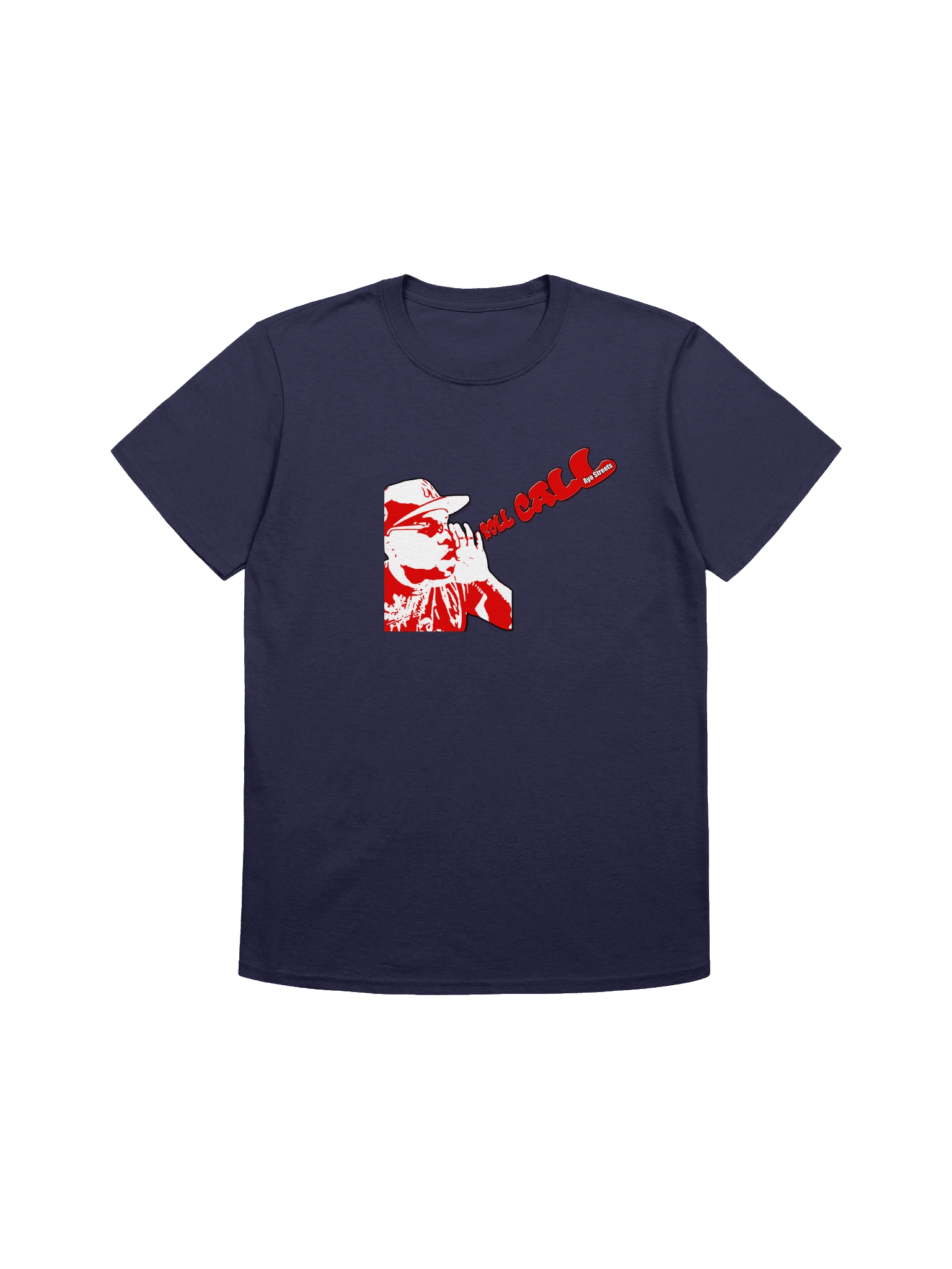 Navy Blue Red & White Logo Roll Call T-Shirt product image (1)