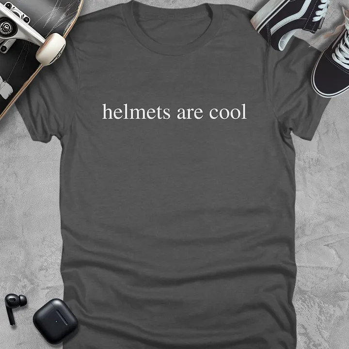 Helmets are cool, Skateboarding T-Shirt Unisex product image (4)