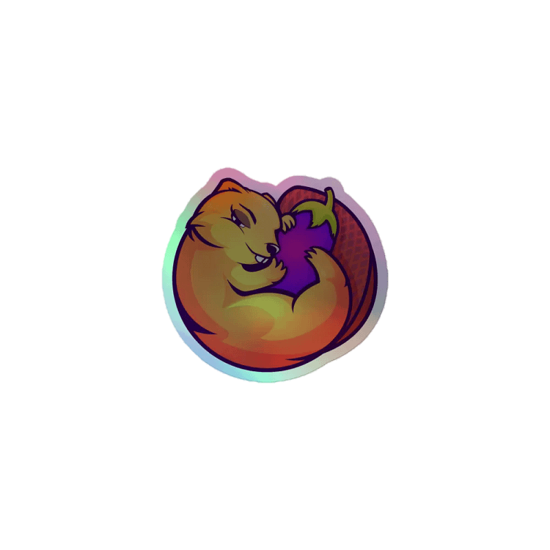 Holographic TriangleFace Logo Sticker