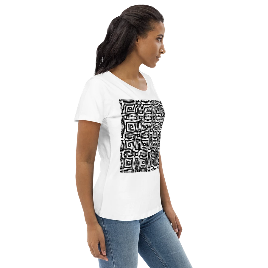 Abstract Monochrome Repeating Pattern Women's T Shirt product image (7)