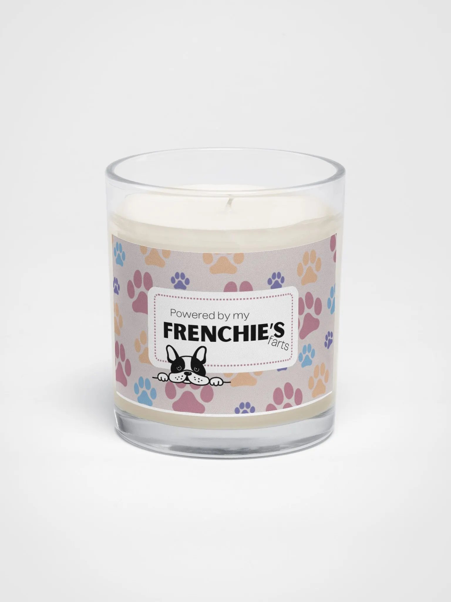 Happy Mother's Day To A French Bulldog Mom: Unscented Soy Candle - Powered By My Frenchie's Farts product image (2)