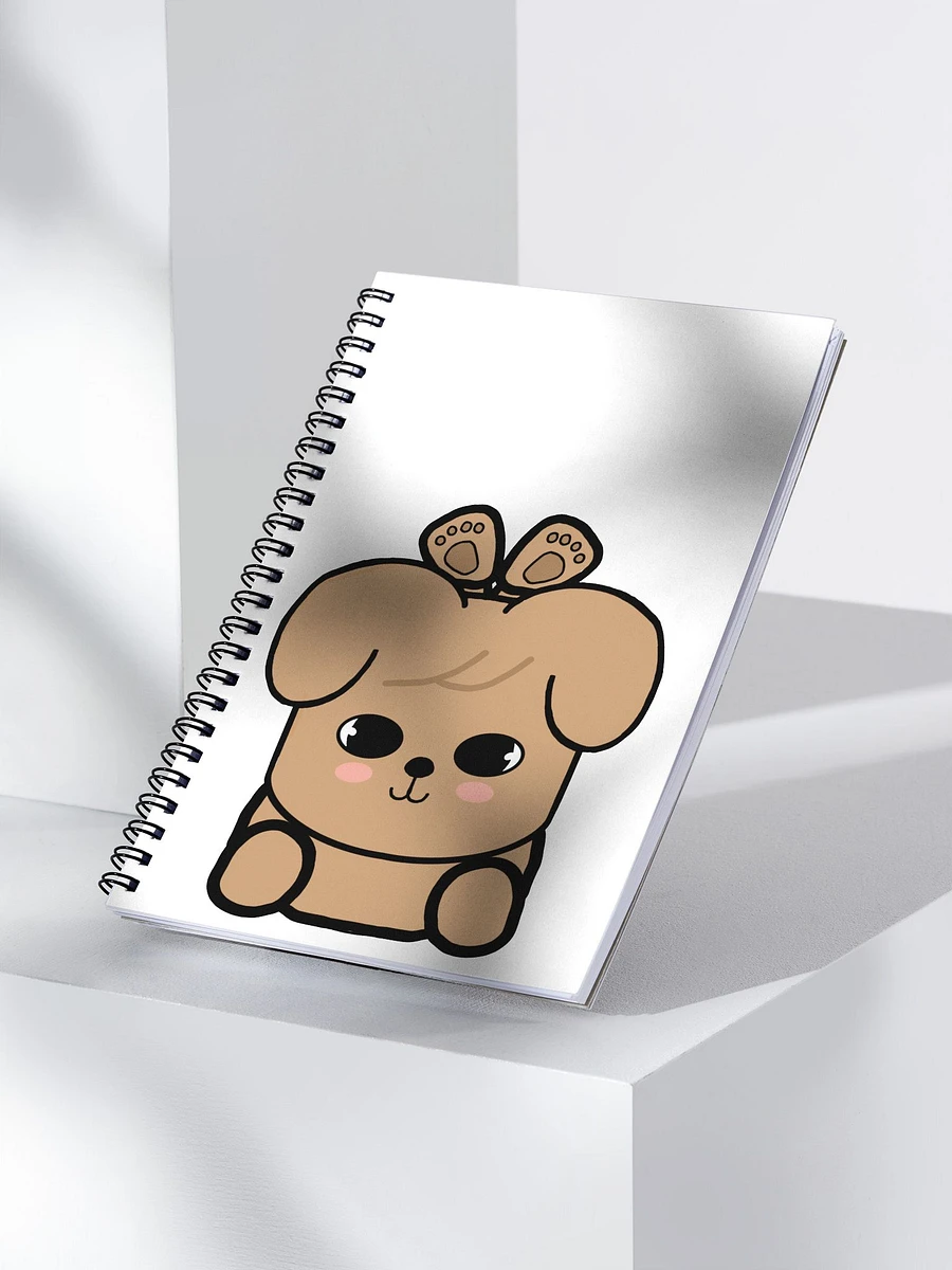 Laid down PuppyM notebook product image (3)