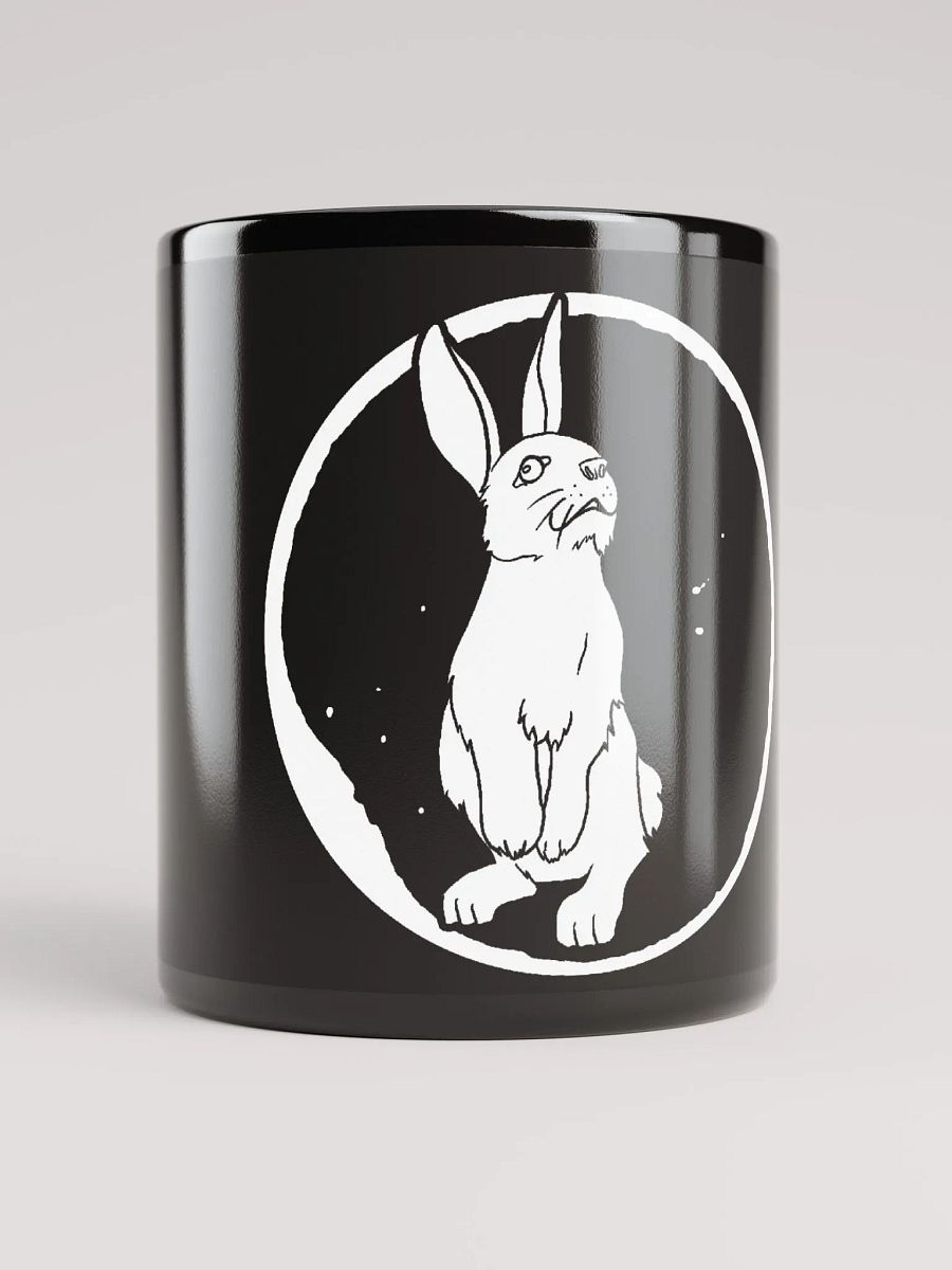 Black Glossy Mug - HARE 0001 - WHITE product image (1)