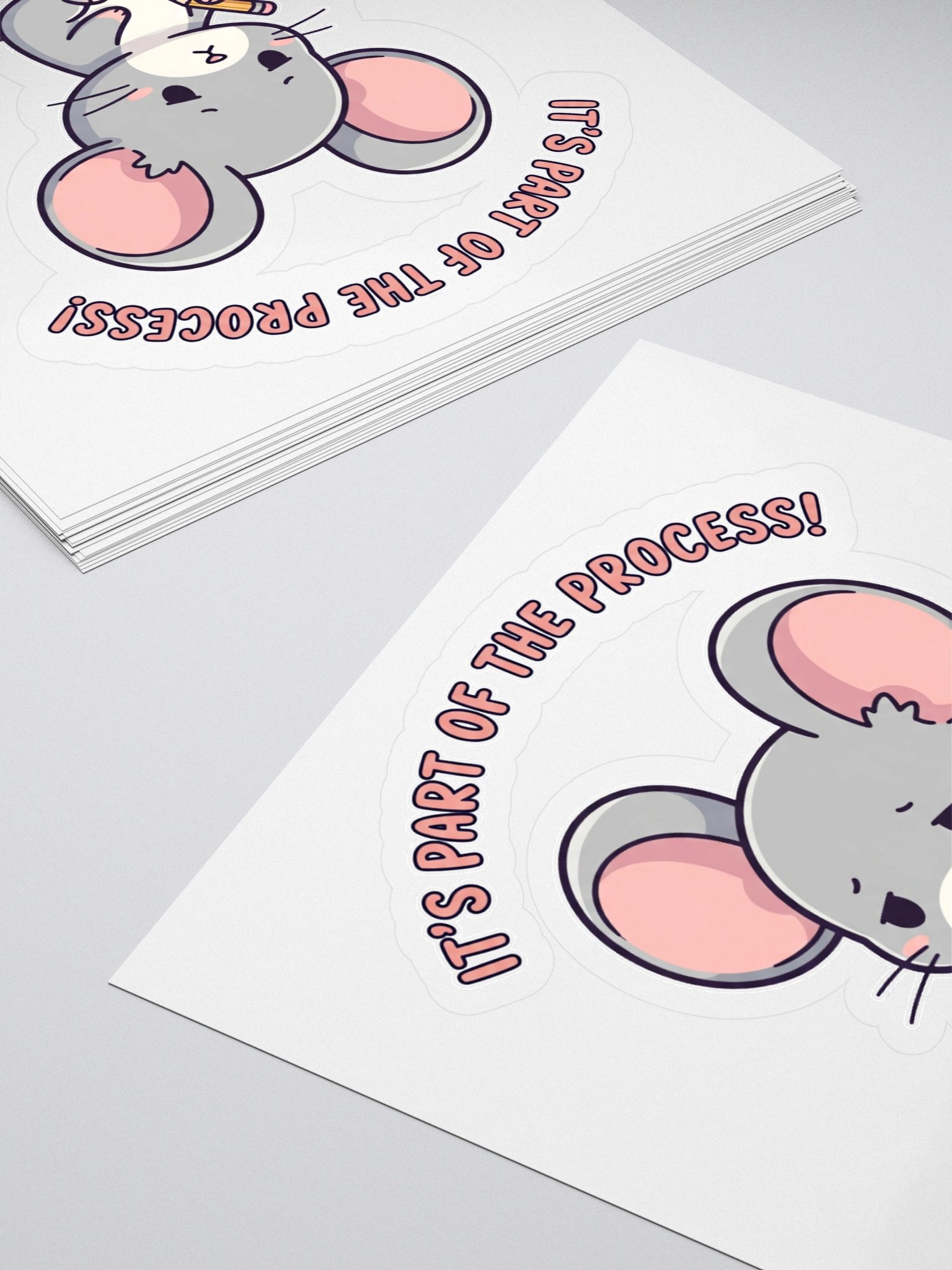 Messy Mouse Doodler Kiss Cut Sticker product image (4)