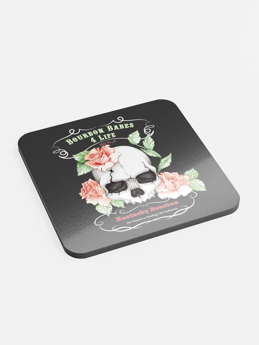 Bourbon Babes 4 Life Glossed Cork Coaster product image (2)