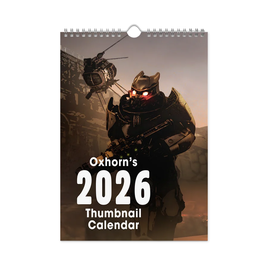 Oxhorn's 2026 Thumbnail Calendar product image (1)