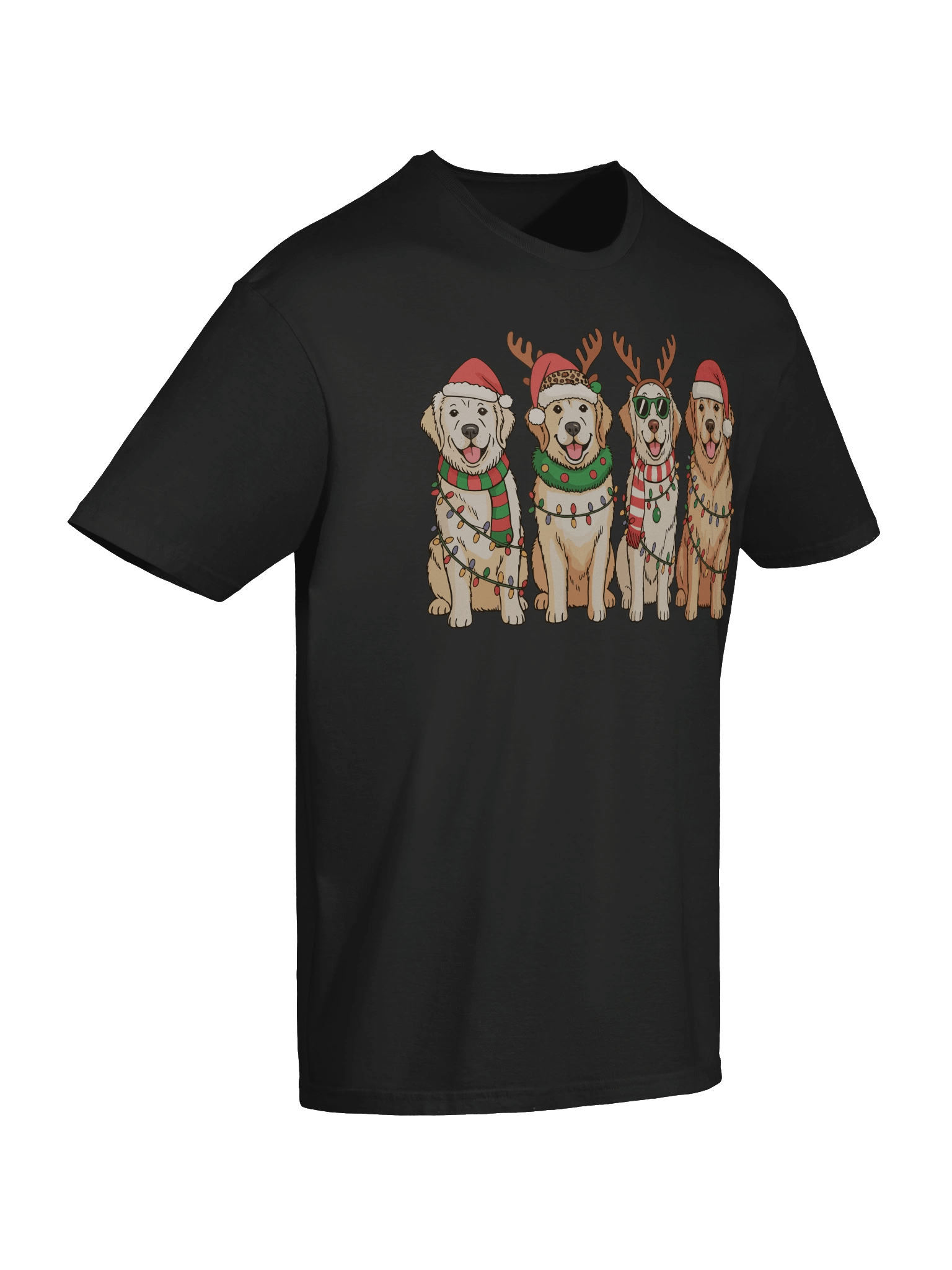Golden Retriever Christmas Tee | Gift for Golden Retriever Mom & Dad product image (10)