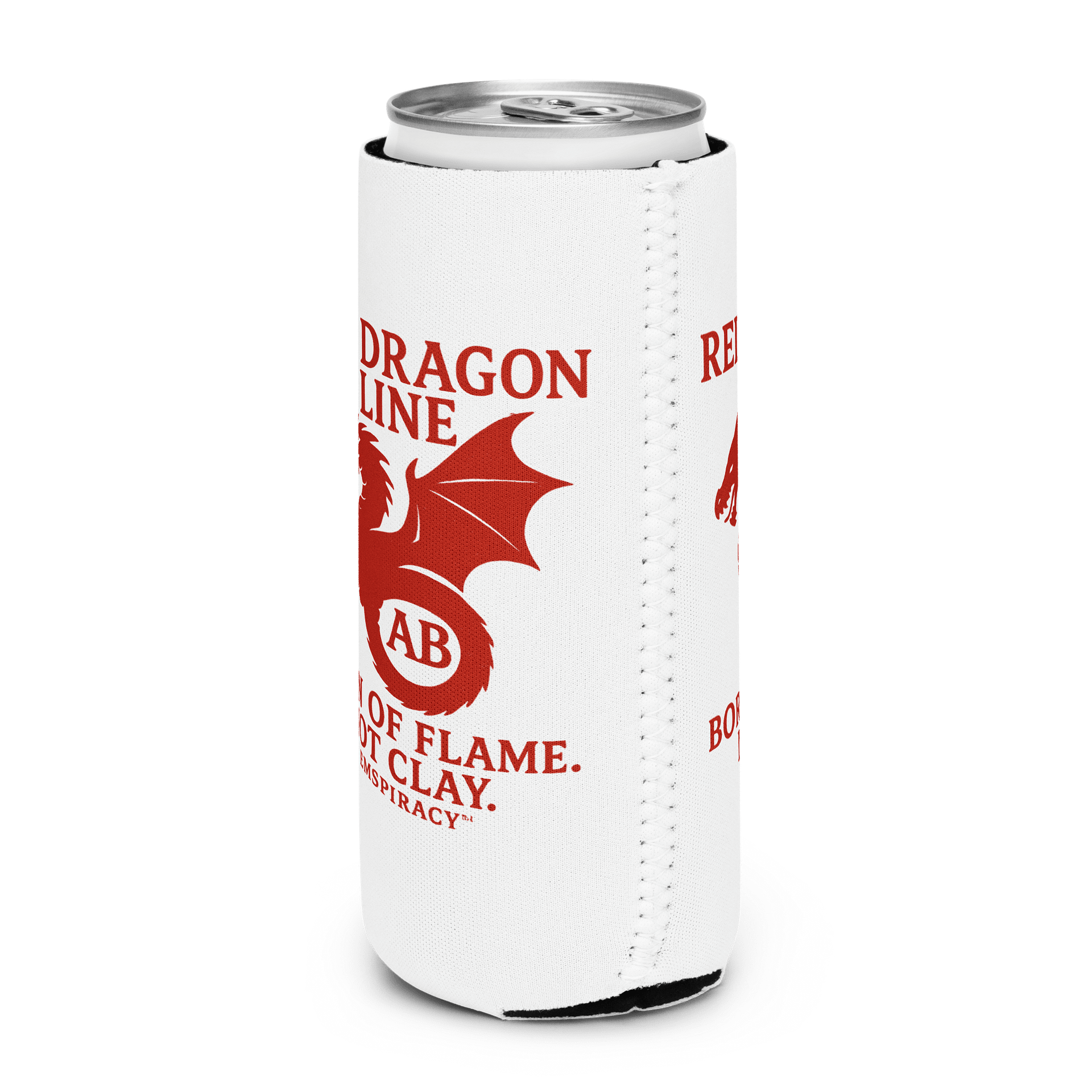 🔥 Red Dragon Can Cooler – "Made of Flame, Not Clay" 🔥 product image (4)