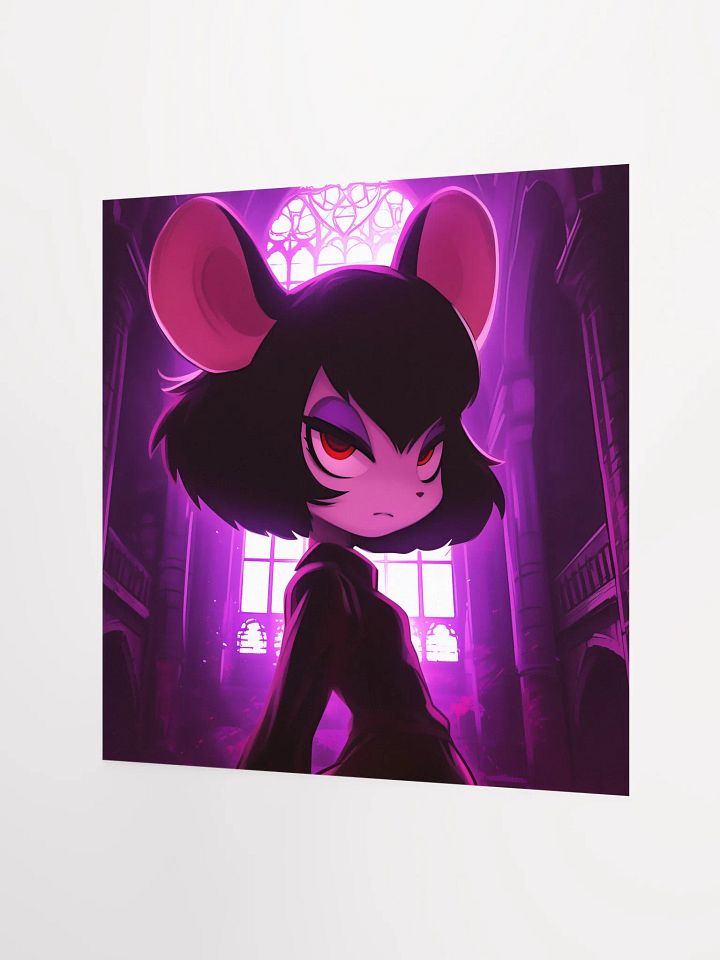 Defiant Mouse in Gothic Interior Poster product image (2)