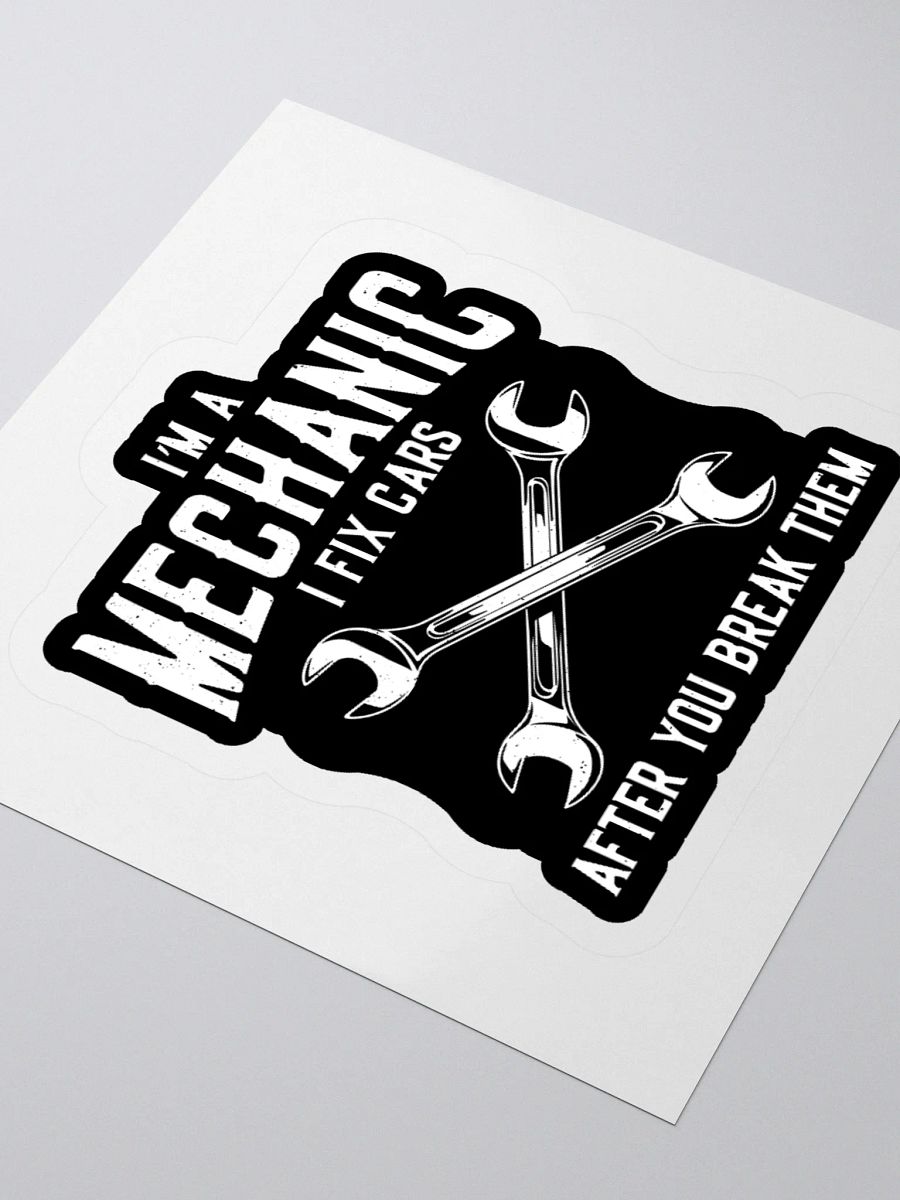 I Fix Cars Sticker – Funny Mechanic Garage Decal product image (7)