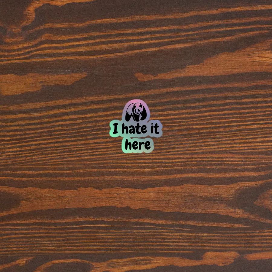 I hate it here panda sticker product image (3)