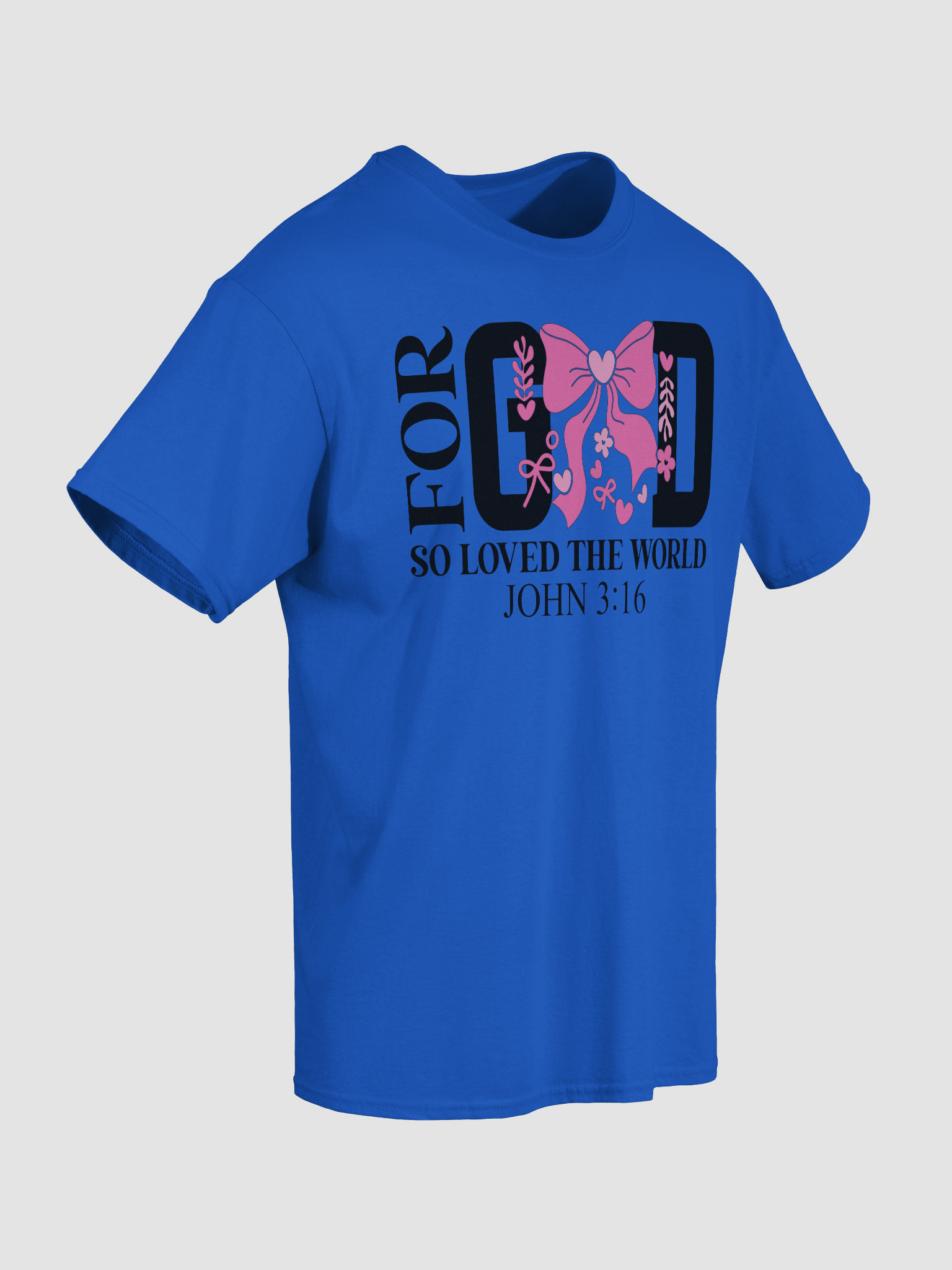 John 3:16 Pink Bow T-Shirt product image (38)